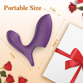 Upgraded 2-in-1 Double Vibration Finger Vibrator for G spot Clitoral Stimulation