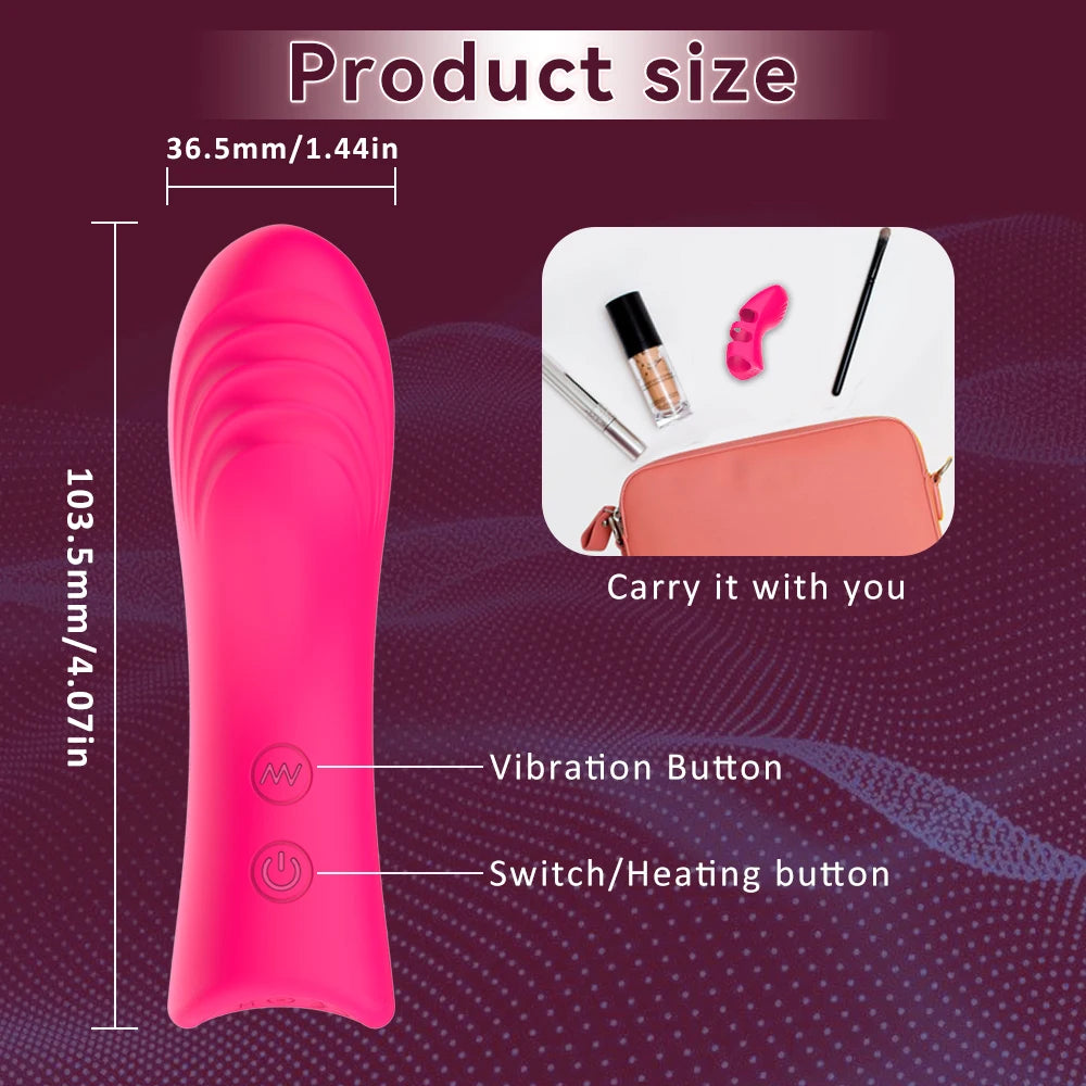 Finger Vibrator Clitoral G Spot Massager with 10 vibration For Couple Foreplay