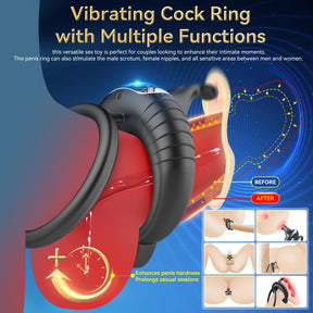 Lurevibe - Bunny Ring IV Waterproof Male Sex Toys for Men Couples Cock Rings Adult Toys - Lurevibe