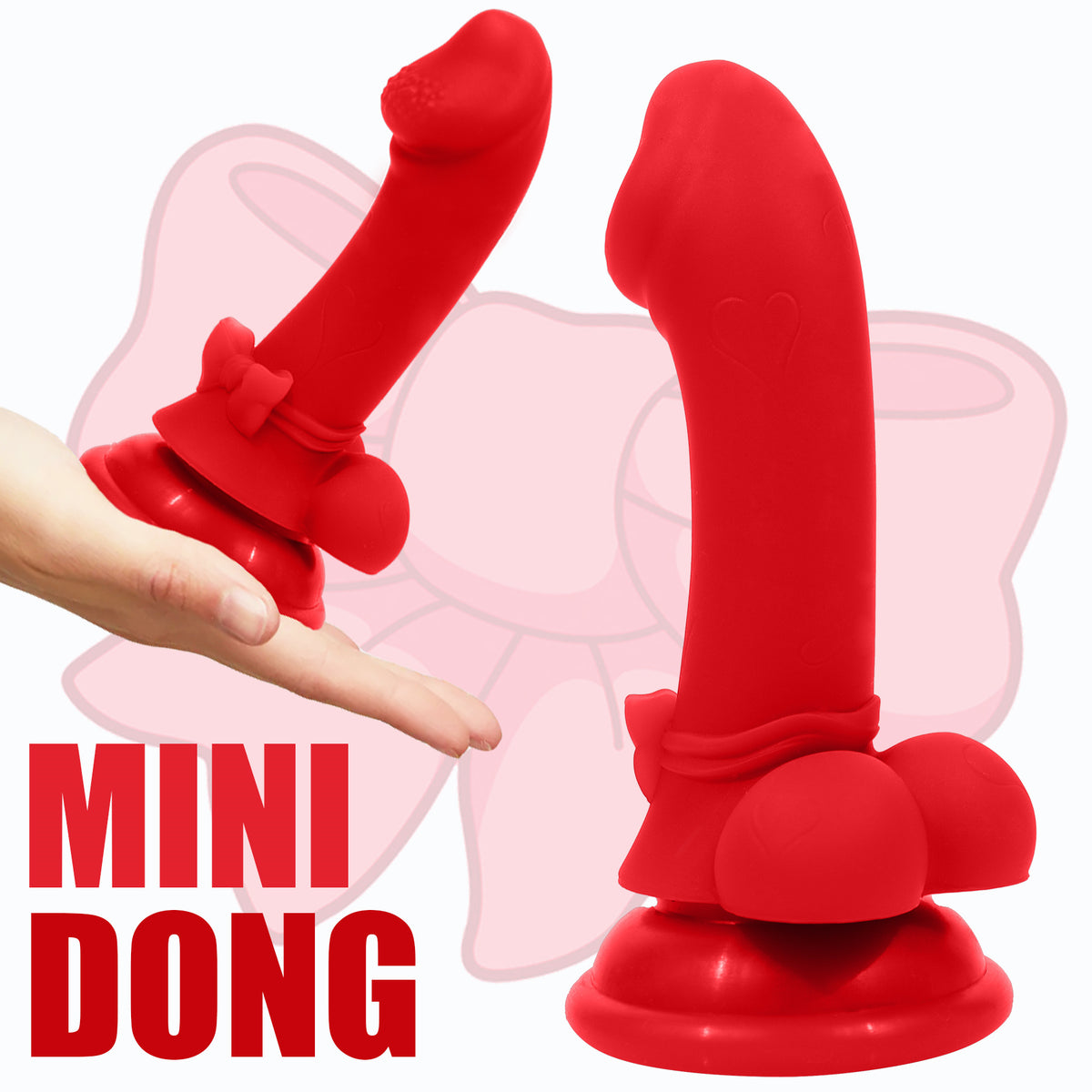 AIMITEX Mini Bowknot Cute Dildo Female Masturbator - Lurevibe