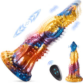 Colorful Golden Phoenix Electric Telescopic Vibrating Dildo With Remote Control