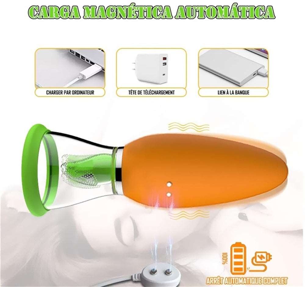 Lurevibe - Carrot Vibrator Female Masturbator Vibration Av Automatic Heating Sucking Tongue Licker Pluggable