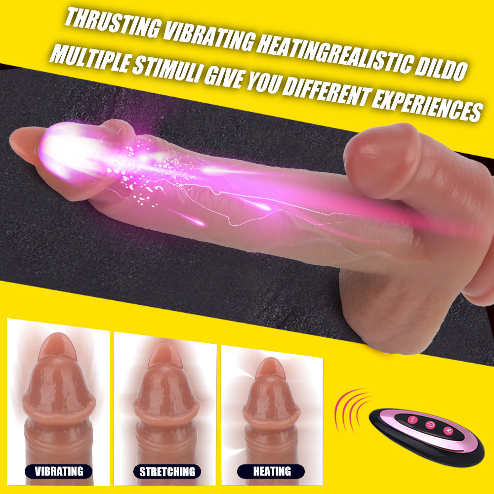 Tongue Dick Strong Suction Cup Realistic Big Size Penis