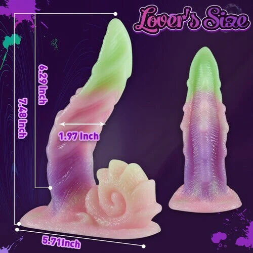 Huge Tentacle Dildo for Beginners Realistic Silicone Dildo 7.48 Inch