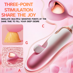 Heart-shaped Hollow Vibrating Egg Slaps and Vibrates - Lurevibe