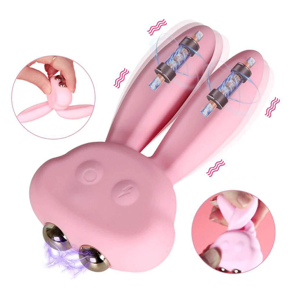 Lurevibe - Electric Shock Rabbit Vibrator Cute Shaped Nipple Massager Clitoris Stimulator