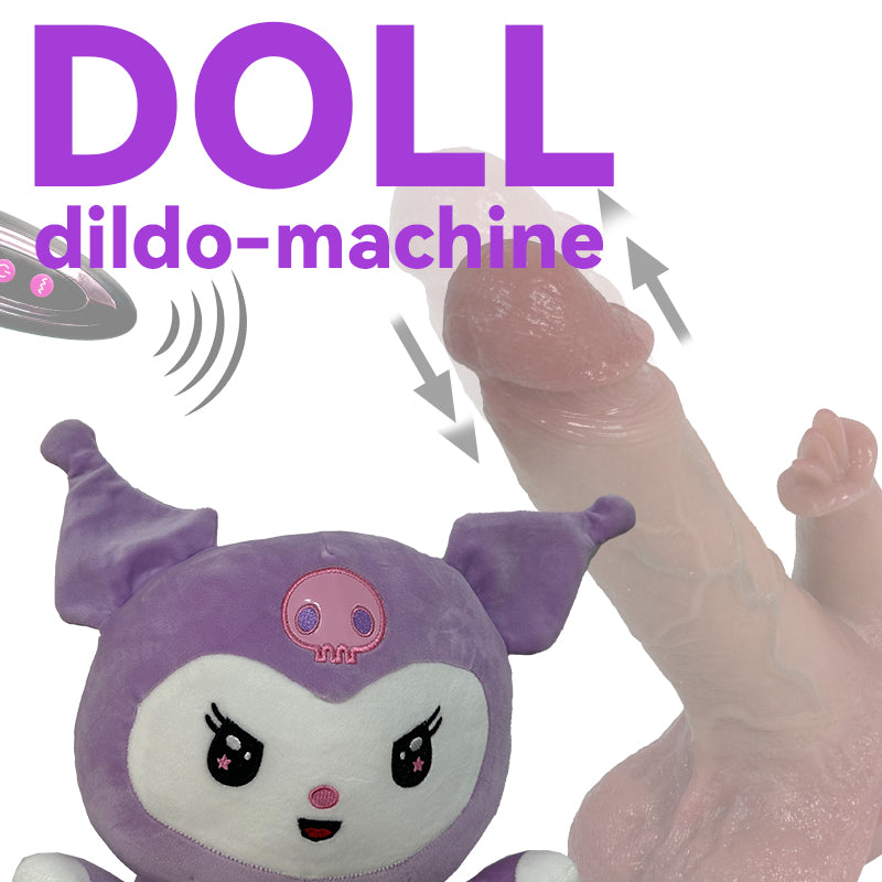 Plush Dildo Machine Thrusting Licking Dildo Machine Sex Toy With Remote Control - Lurevibe