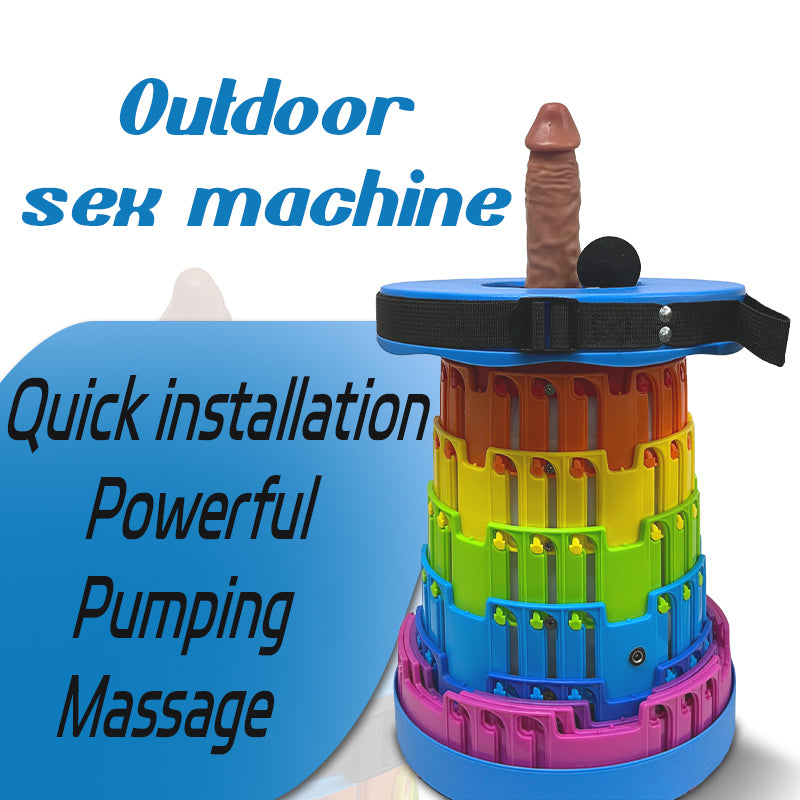 TOYHEERG Rainbow Chair Sex Dildo Machine Outdoor Stimulation - Lurevibe