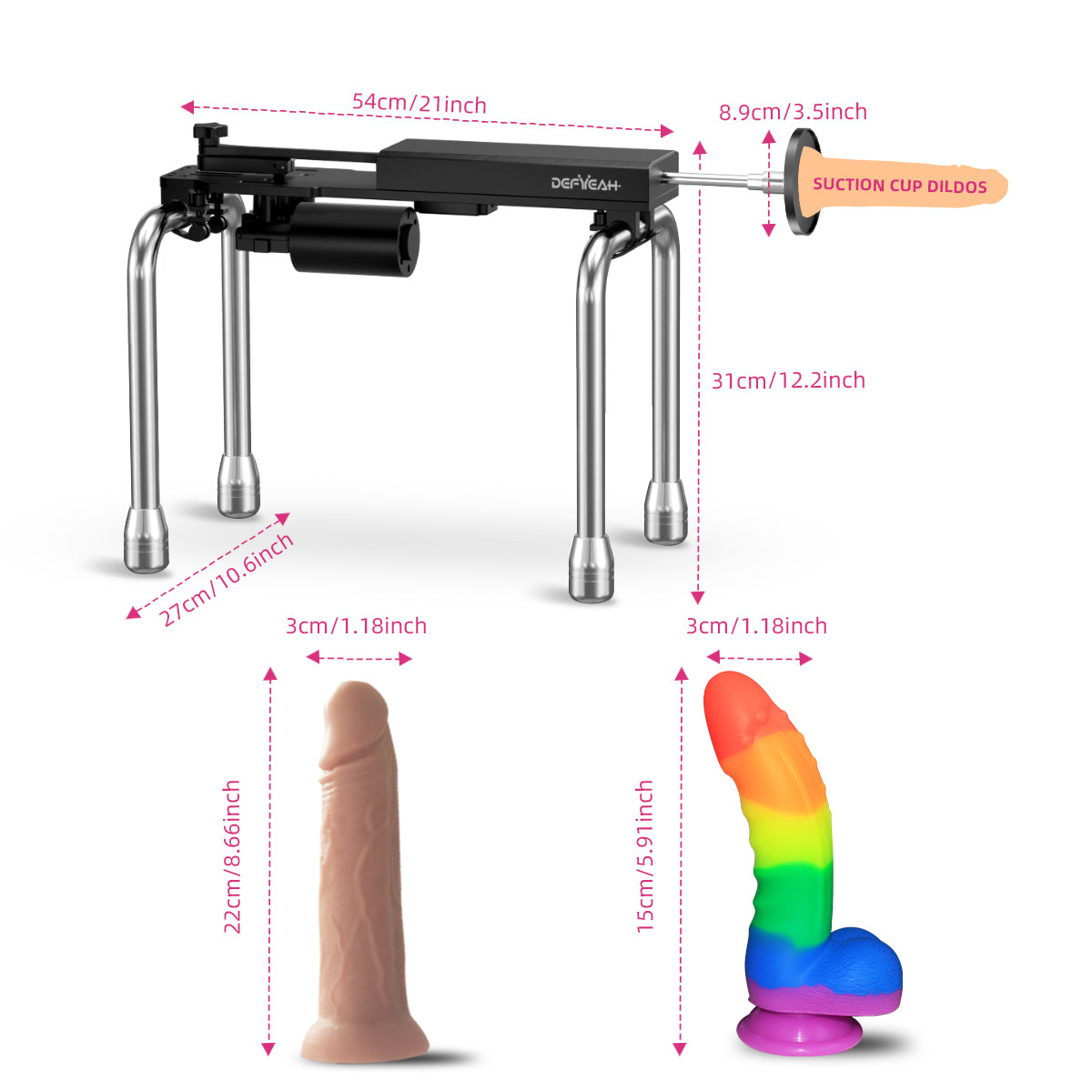 SHEYAY Electronic Dog Female Sex Machine Multiple Accessories - Lurevibe