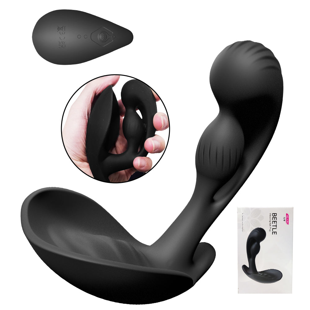 Yeain Prostate Massager 3 Motors 10 Vibrating Anus Testicles Stimulation