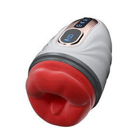 Mouth-Wrapped Penis Trainer Vibrator with Heating Rod - Lurevibe