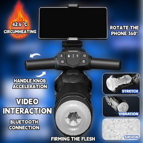 Motorcycle Male Maturbator With Telescopic Vibration Sucking Heating Function - Lurevibe