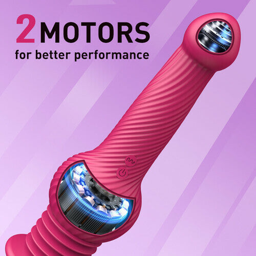 Knot Monster 10 Thrusting Vibrating Huge Dildo 9.25 In