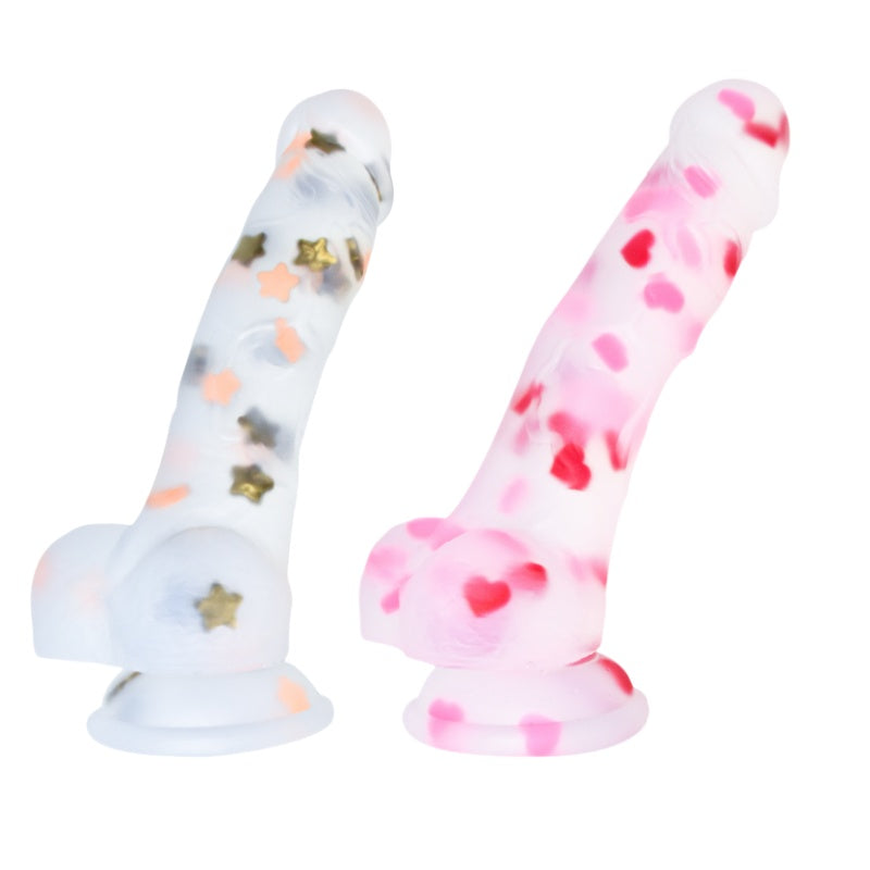 Jelly Transparent Silicone Dildos realistic Penis with Suction Cup