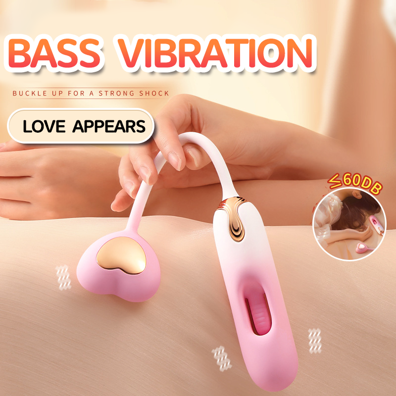 Heart-shaped Hollow Vibrating Egg Slaps and Vibrates - Lurevibe