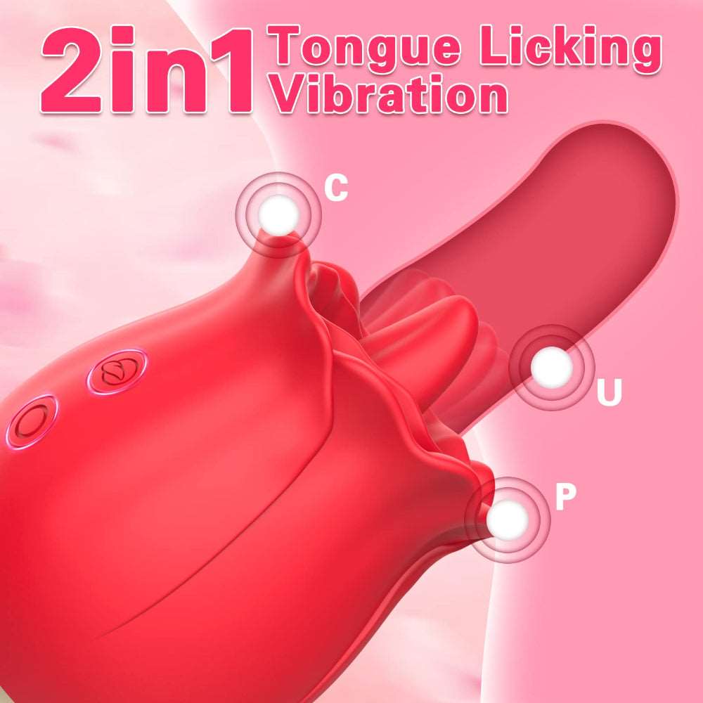 Alla ricerca di Rose Sucking Tongue Licking Vibratori Clit Nipple