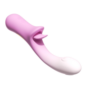 Fancy Pink Female Tongue Licking Masturbation Device Vibrator - Lurevibe