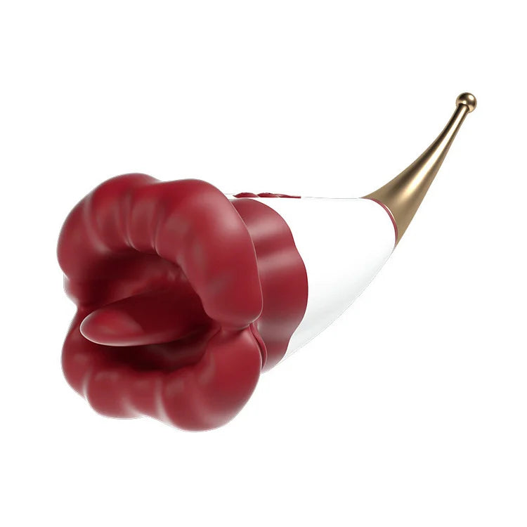 Lurevibe - Rose Lip Nibble Suction Clitoral Stimulator Vibrator - Lurevibe