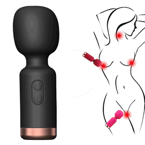 Lurevibe -Mini Strong Shock  Vibrator Women's Multi Frequency Second Wave Masturbator Small Massage Stick - Lurevibe