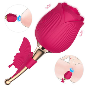 Lurevibe - Rose Shape Vaginal Vibrator Stimulation G-spot Sex Toys For Women - Lurevibe
