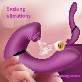 Lurevibe - Spinning Sucking Vibrator - Lurevibe