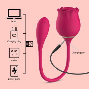 Lurevibe - Rose Vibrators Sucker Oral Vagina Sucking Vibrator - Lurevibe
