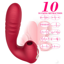 Lurevibe - Sucking Vibration Telescopic Vibrator Female Erotic Masturbation Device Adult Products - Lurevibe