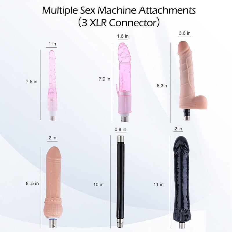 Lurevibe - Automatic Sex Machine Sex Toys,Thrusting Machines for Men Women,Love Machine Device Gun with 6 Attachments - Lurevibe