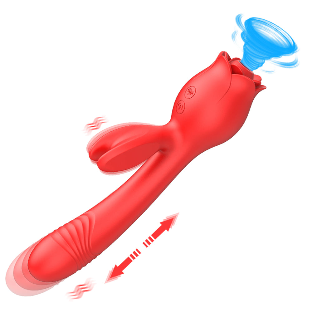 Lurevibe - Rose Vibrator G Spot Clitoral Stimulator - Lurevibe