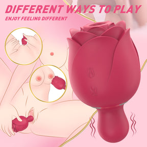 Lurevibe - Sucking Tapping And Vibrating Rose Toy - Lurevibe