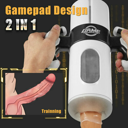 Lurevibe - Full Automatic Airplane Cup Male Articles, Masturbation Device, Retractable Adult Electric Cup - Lurevibe