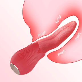 Lurevibe - Upgraded Rose - 20 Frequency Tongue Licking Vibrator - Lurevibe