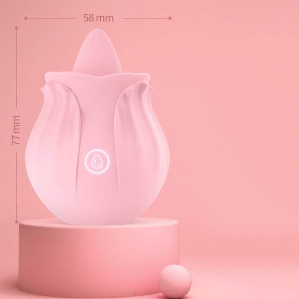 Lurevibe - Upgraded Rose - 20 Frequency Tongue Licking Vibrator