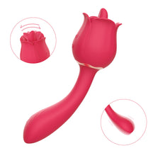 Lurevibe - Rose Vibrator With Handle - Lurevibe