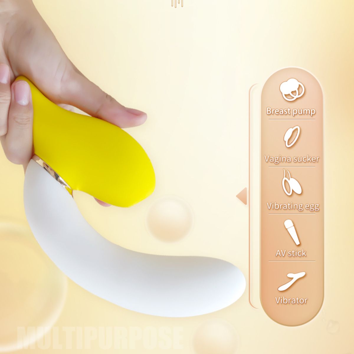 Lurevibe - Rotating Banana Vibrator Sucking Double Vibration Masturbation  Sex Toy | Lurevibe