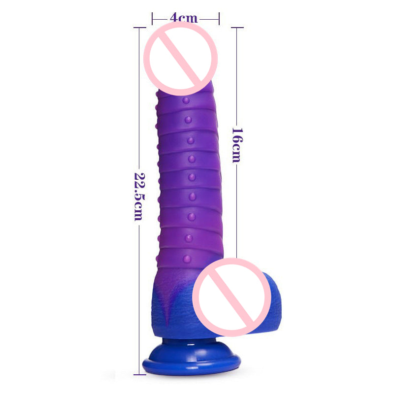 Lurevibe - Telescopic Dildo Silicone Realistic Big Fake Penis Dildo Vibrator - Lurevibe