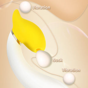 Lurevibe - Rotating Banana Vibrator Sucking Double Vibration Masturbation Sex Toy - Lurevibe