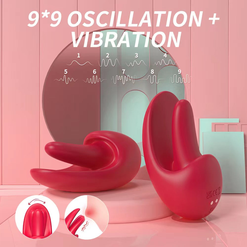 Lurevibe - Tongue Shape Licking Nipples Clit Stimulation Vibrators For Women - Lurevibe