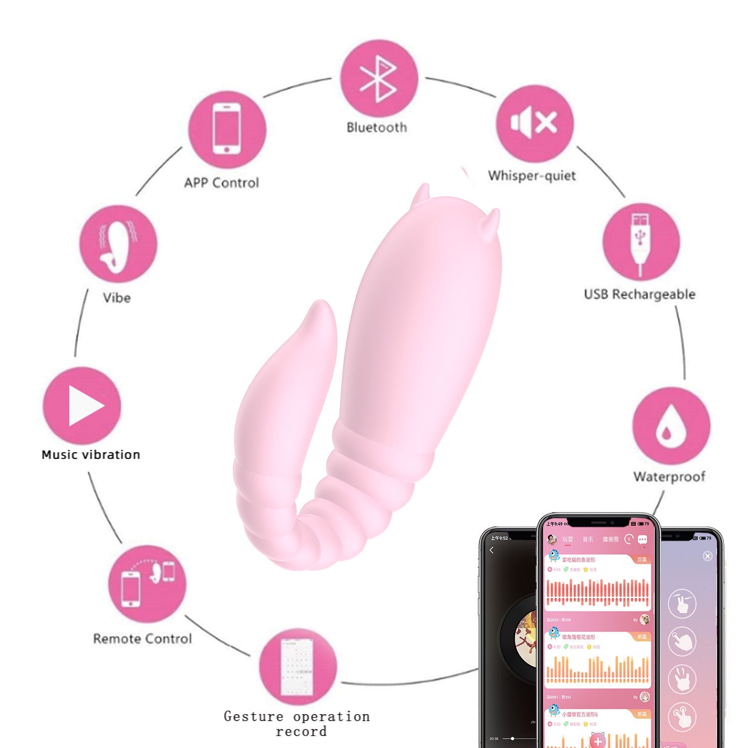 Lurevibe - Little Devil Women App Wireless Remote Control Masturbation  Vibrator | Lurevibe