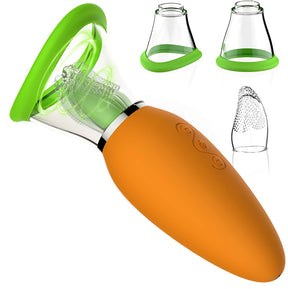 Lurevibe - Carrot Vibrator Female Masturbator Vibration Av Automatic Heating Sucking Tongue Licker Pluggable - Lurevibe
