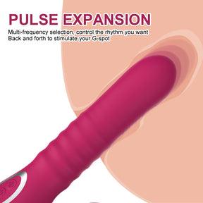 Lurevibe - Thrusting Vibrators Dildo Automatic 10 Speed Telescopic Rotation 10 Speed Vibrating G-spot Clitoris Vagina Massage Sex Toy - Lurevibe