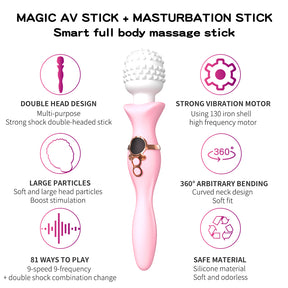 Lurevibe - Female Vibrating Massage Magic Wand Masturbation Vibrator - Lurevibe