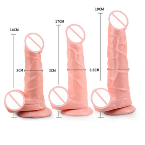 Lurevibe - Realistic Silicone Thick Dildo Suction - Lurevibe