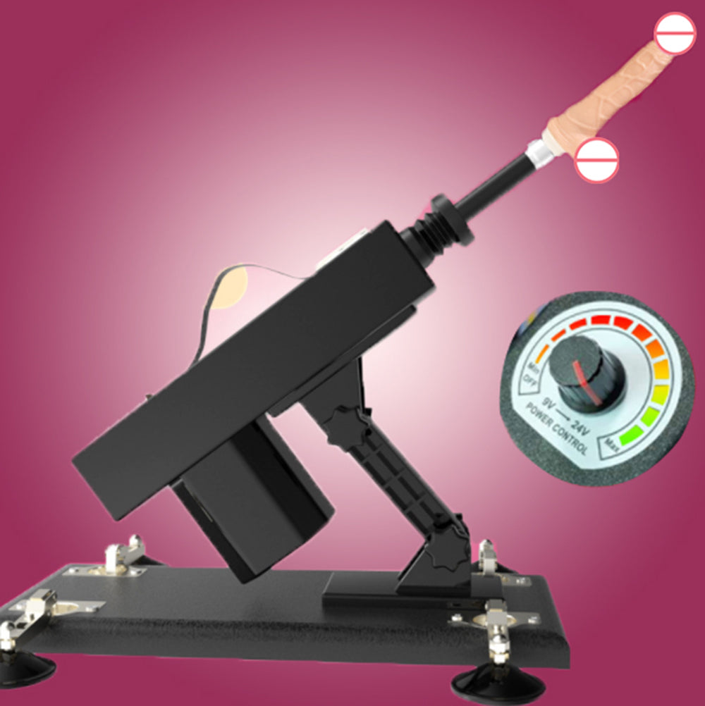 Lurevibe - Pumping Gun - Full-automatic Simulated Penis Masturbation Telescopic Dildos Machine - Lurevibe