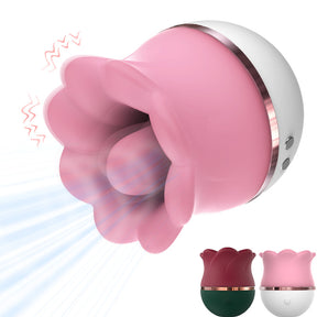 Lurevibe - Upgraded 2-in-1 Rose Tongue Love Vibrator