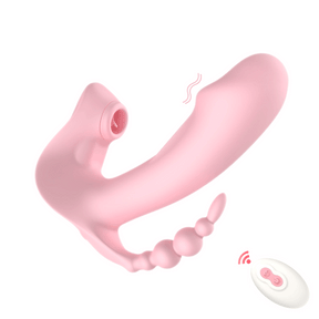 Lurevibe - G-Spot Stimulation Anal Play Clitoral Suction Wearable Female Masturbator - Lurevibe